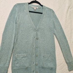 Teal cardigan